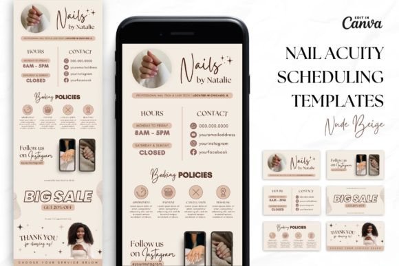 Download Nail Tech Acuity Scheduling • Canva - Premium Resources
