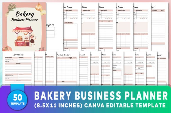 Download Editable Bakery Business Planner - Bakery business Collection