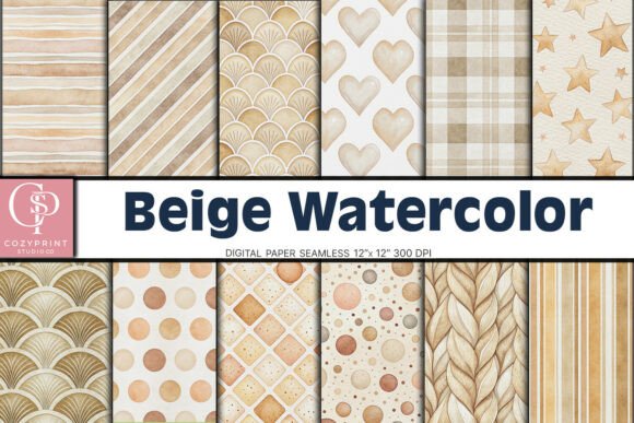 Download Beige Polka Dot Digital Paper Background - Premium Resources