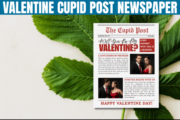 Download Cupid Post Newspaper Canva Template - Newspaper canva Collection