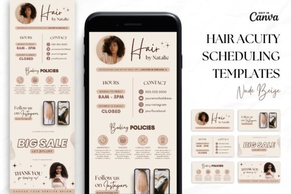 Download Hairstylist Acuity Scheduling • Canva - Premium Resources