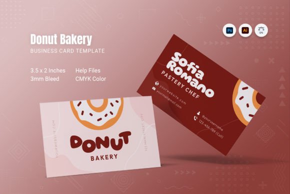 Download Donut Bakery Business Card - Bakery business Collection